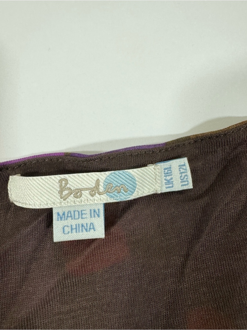 Boden Double Layer Knot Front Knee Length Dress - Picture 4 of 6